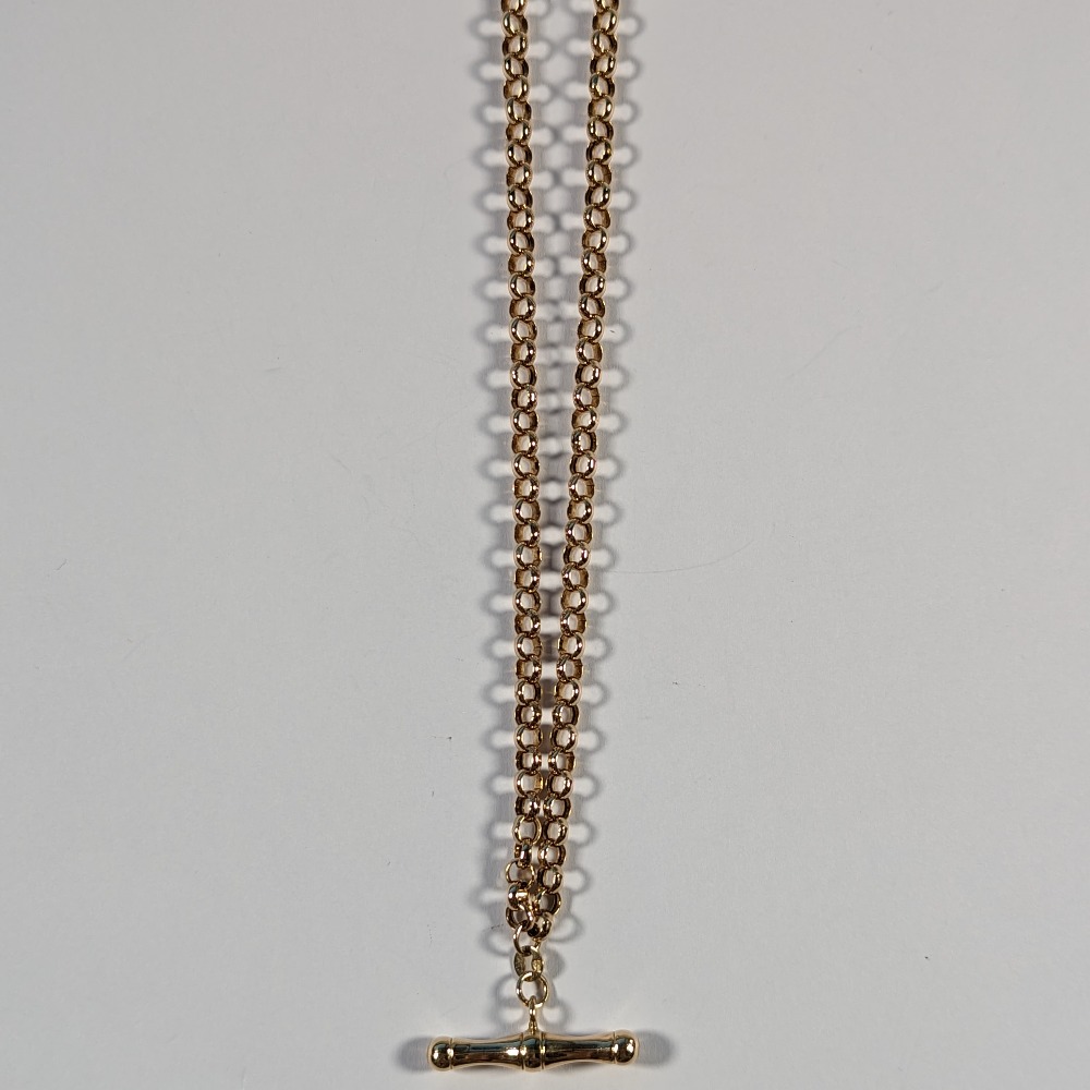 A 9ct Gold Belcher Chain Necklace, 9.3g, 61cm